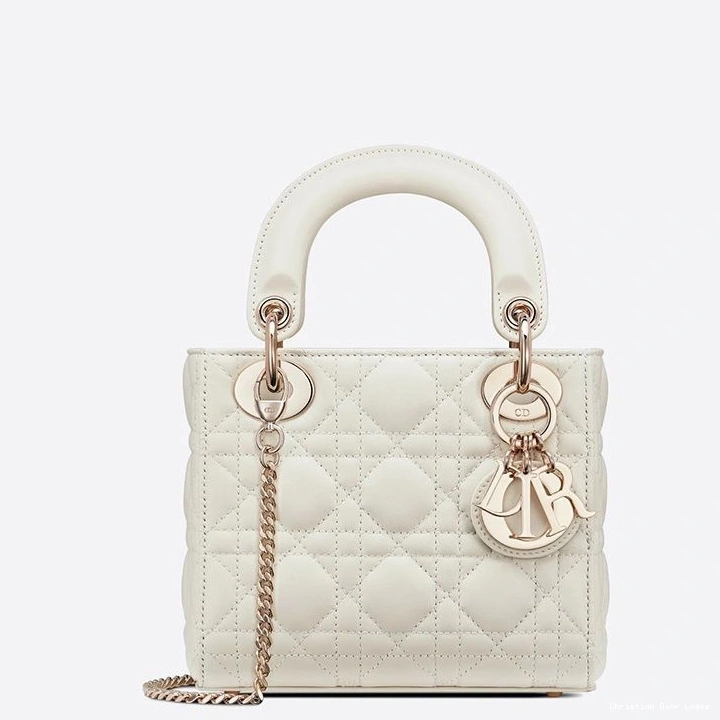 Cheap Bag Mini Lady Lambskin White Cannage Dior 0818 Luxury